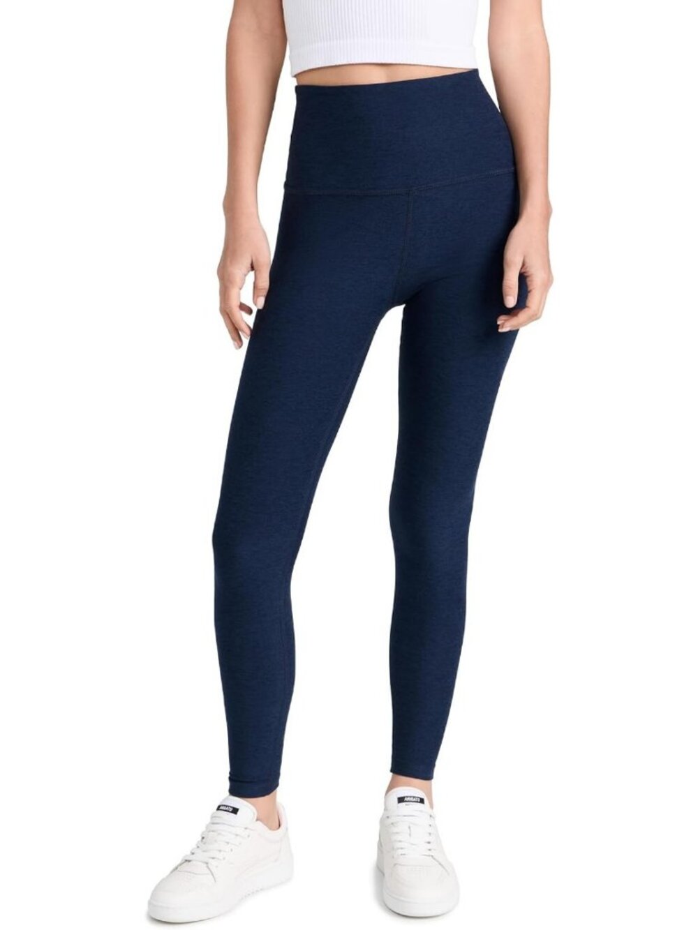 High-Waisted Midi Leggings for Women | Soft Spacedye Yoga Pants | Comfortable